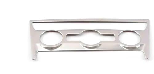 OGJFD Auto Dekorative Streifen Für Skoda für Karoq 2018 2019 2020 Auto Innen Klimaanlage CD Konsole Panel Abdeckung Trim Rahmen Dekoration Formteile(Silber) von OGJFD