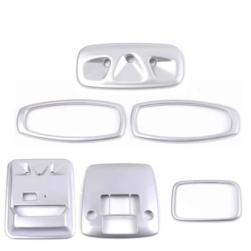 OGJFD Auto Dekorative Streifen Lesen Lichter Rahmen Trim Aufkleber Abdeckung Panel Dekoration Auto Innen Zarte Teile Für Kia Für Carnival KA4 2021 2022(Silber) von OGJFD