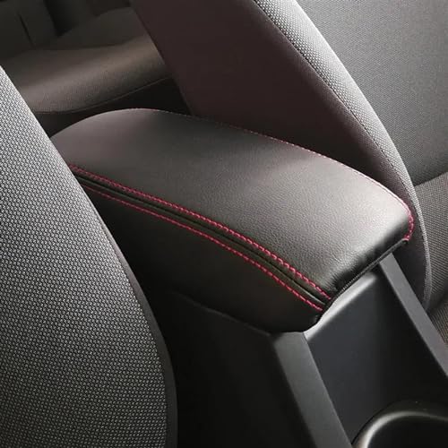 OGJFD Auto Dekorative Streifen PU Leder Auto Armlehne Abdeckung Trim Center Konsole Deckel Auto Für Toyota Für Corolla 2019 2020 2021 2022(Shape C) von OGJFD
