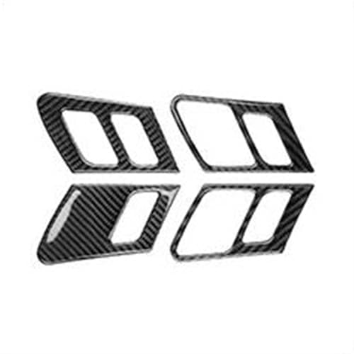 OGJFD Auto Dekorative Streifen Türschloss Tasten Panel Dekoration Abdeckung Trim Für Q5 FY 2018 2019 2020 2021 2022 Auto Styling Innen Zubehör(Model B RHD) von OGJFD