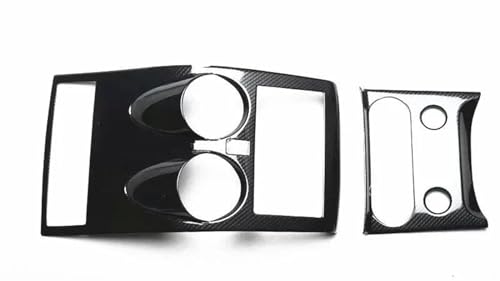 OGJFD Auto Dekorative Streifen Zentrale Steuerung Schreibtisch Navigation Panel Dekorative Rahmen Abdeckung Trim Zubehör Für Nissan Für Qashqai J10 2007-2013 ABS(A Carbon Patte) von OGJFD
