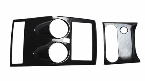 OGJFD Auto Dekorative Streifen Zentrale Steuerung Schreibtisch Navigation Panel Dekorative Rahmen Abdeckung Trim Zubehör Für Nissan Für Qashqai J10 2007-2013 ABS(B Carbon Patte) von OGJFD