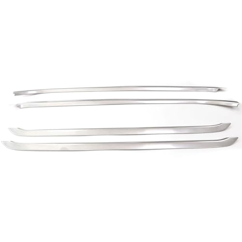 OGJFD Auto Dichtungsstreifen EIN Set Edelstahl Autotür Glas Fenster Form Trim Weathers Für Jeep Für Wrangler JL 2018-2022 JL00139 JL00140 Dichtungsstreifen Autotür(4 Door) von OGJFD