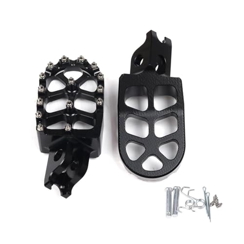 OGJFD Fussrasten Pedal Für CRF300L Für CRF 300 L Für CRF300 Für Rally Für CRF 300L 250 Motorrad Fußstütze Fußrasten Fußrasten Pedale Platte Fußrasten Pedale(Schwarz) von OGJFD