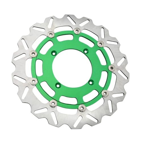 OGJFD Motorrad Bremsrotoren 270mm 320mm Motorrad Vorne Hinten Schwimm Bremsscheibe Rotor Für Kawasaki KX125 KX250 KX250F KX450F KLX450R 2006-2021 Bremsscheibe(320mm Front) von OGJFD