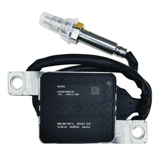 Stickoxid Sensor 8R0907807S Stickoxid-Sensor NOx-Sensor Für VW Für 8RB Q5 SQ5 Quattro 3.0 TDI OEM 8R0907807S 8R0907807AB 8R0907807M Auto NOx Sensor(8R0907807S) von OGJFD