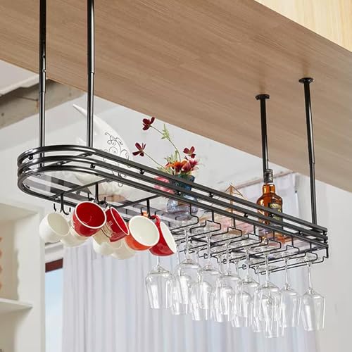 Moderne minimalistische Hängeweinflasche und Glasregal für stilvolle Home -Display und Aufbewahrung Wandmontage Metallweinregal mit schwimmenden Designflächensparende Deckenweinhalter für Bar oder Moderne minimalistische Hängeweinflasche und Glasregal für stilvolle Home -Display und Aufbewahrung Wandmontage Metallweinregal mit schwimmenden Designflächensparende Deckenweinhalter für Bar oder von OGLFGLNY