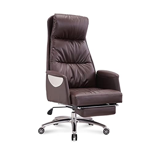 OGLFGLNY Bequemer sitzender Büroraum, ergonomischer Computerstuhl mit Fußstütze, Chefstuhl segmentierte Rückenleiter, 170 ° Liegestütze Managementsitz, einstellbare Höhe und Neigung OGLFGLNY Bequemer sitzender Büroraum, ergonomischer Computerstuhl mit Fußstütze, Chefstuhl segmentierte Rückenleiter, 170 ° Liegestütze Managementsitz, einstellbare Höhe und Neigung von OGLFGLNY