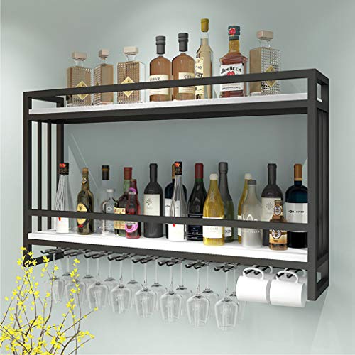 OGLFGLNY Industrielle 2 -Schicht -Weinglashalter Wandmontage für Bars Weinkeller und Heimküchen OGLFGLNY Industrielle 2 -Schicht -Weinglashalter Wandmontage für Bars Weinkeller und Heimküchen von OGLFGLNY