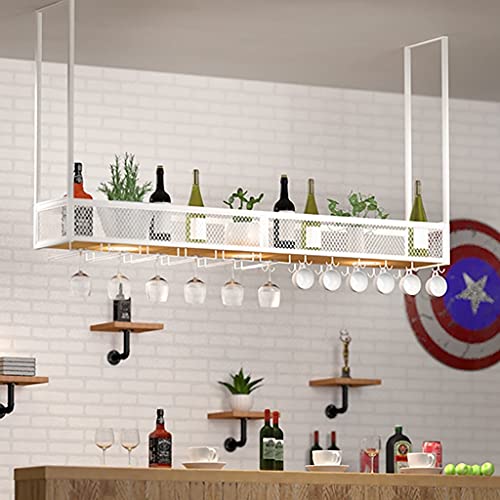 OGLFGLNY Schmiedeeisenweinregal mit hängenden Weinglashalter Home Bar Decor und Aufbewahrung Nizer Easy Installation OGLFGLNY Schmiedeeisenweinregal mit hängenden Weinglashalter Home Bar Decor und Aufbewahrung Nizer Easy Installation von OGLFGLNY