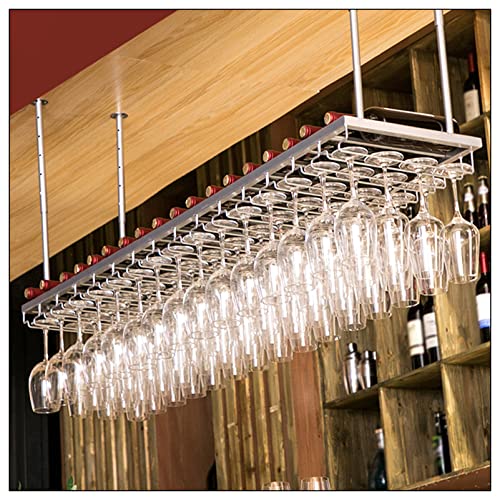 OGLFGLNY Silber Wandmontaged Goblet Stemware Racks auf den Kopf nach unten Metal Iron Wine Cup Rack für Möbeldekoration OGLFGLNY Silber Wandmontaged Goblet Stemware Racks auf den Kopf nach unten Metal Iron Wine Cup Rack für Möbeldekoration von OGLFGLNY