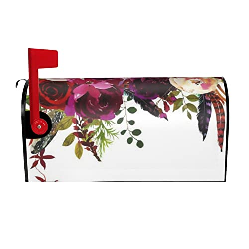 OGNOT Briefkasten-Abdeckung für Wildblumen, Rosen, Standardgröße, 45,7 x 53,3 cm, für Außenbereich, Garten, Heimdekoration von OGNOT