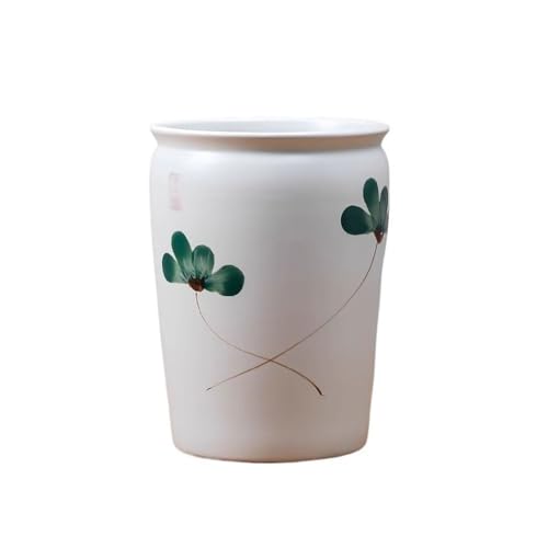 Blumentopf Haushalt Keramik Weiß Orchidee Blume Topf Wohnzimmer Große Durchmesser Grüne Pflanze Pflanzen Blumentopf Einfacher Übertopf von OGOODLE