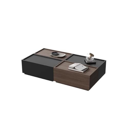 Couchtisch Moderner Couchtisch mit quadratischem Stauraum, für Wohnzimmer, Sofa, Seitenschrank, kann als Couchtisch verwendet werden von OGOODLE