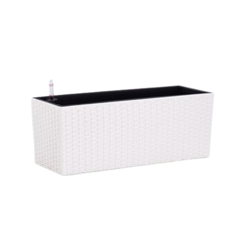 OGOODLE Blumentopf Automatische Wasser Absorbierende Blumentopf Kunststoff Gemüse Wachsen Grün Rettich Einfacher Übertopf von OGOODLE