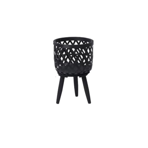 OGOODLE Blumentopf Blumentopf Indoor Balkon Wohnzimmer Pflanze Grün Rettich Holz Hohe Fuß Boden Blumenständer Einfacher Übertopf von OGOODLE