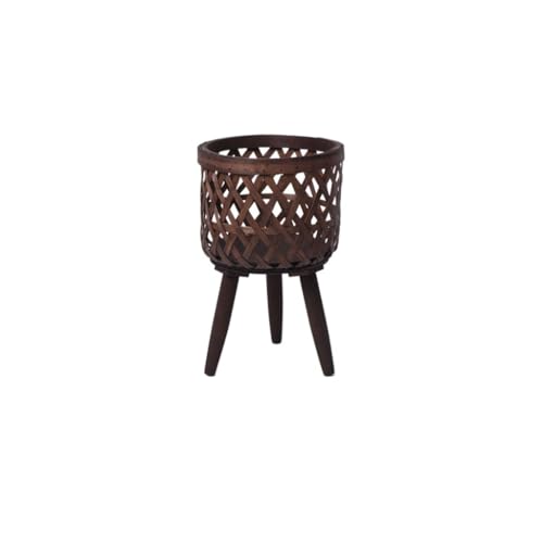OGOODLE Blumentopf Blumentopf Indoor Balkon Wohnzimmer Pflanze Grün Rettich Holz Hohe Fuß Boden Blumenständer Einfacher Übertopf von OGOODLE