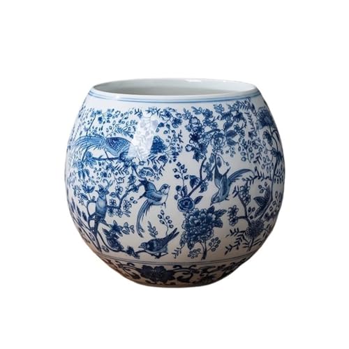 OGOODLE Blumentopf Chinesische Zen-Keramik-Blumentöpfe for Den Heimgebrauch, Blau-weiße Orchideen-Spezialtöpfe Aus Porzellan Einfacher Übertopf OGOODLE Blumentopf Chinesische Zen-Keramik-Blumentöpfe for Den Heimgebrauch, Blau-weiße Orchideen-Spezialtöpfe Aus Porzellan Einfacher Übertopf von OGOODLE