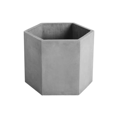 OGOODLE Blumentopf Gartentöpfe Pastorale Sechseckige Zementblumentöpfe Bürobalkon Grüne Pflanze Topf Sukkulenten Einfacher Übertopf OGOODLE Blumentopf Gartentöpfe Pastorale Sechseckige Zementblumentöpfe Bürobalkon Grüne Pflanze Topf Sukkulenten Einfacher Übertopf von OGOODLE