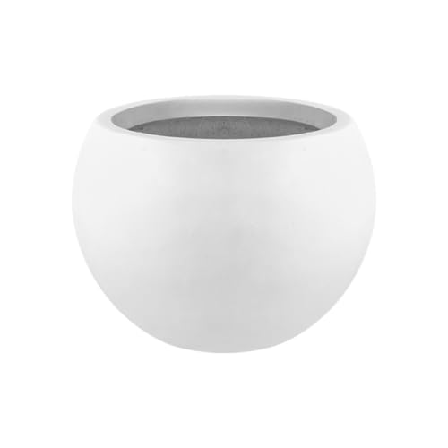 OGOODLE Blumentopf Kugelförmiger Blumentopf Mit Runder Öffnung, Einfacher Bodentopf Einfacher Übertopf von OGOODLE