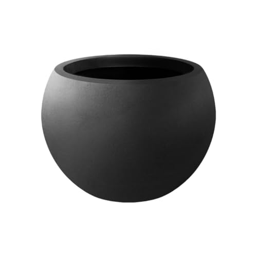 OGOODLE Blumentopf Kugelförmiger Blumentopf Mit Runder Öffnung, Einfacher Bodentopf Einfacher Übertopf von OGOODLE