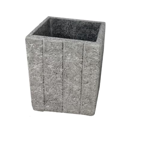 OGOODLE Blumentopf Rechteckige Rillenvase Grünpflanze Blumenkasten Balkon Fiberglas Blumentopf Ornamente Einfacher Übertopf OGOODLE Blumentopf Rechteckige Rillenvase Grünpflanze Blumenkasten Balkon Fiberglas Blumentopf Ornamente Einfacher Übertopf von OGOODLE