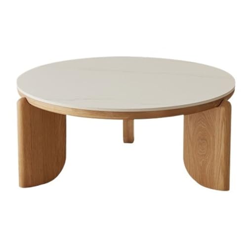 OGOODLE Couchtisch Moderner Schlafzimmer-Beistelltisch, Massivholz-Rock-Board-Couchtisch, einfacher runder Tisch, Wohnzimmer-Teetisch, Teetisch Beistelltisch OGOODLE Couchtisch Moderner Schlafzimmer-Beistelltisch, Massivholz-Rock-Board-Couchtisch, einfacher runder Tisch, Wohnzimmer-Teetisch, Teetisch Beistelltisch von OGOODLE