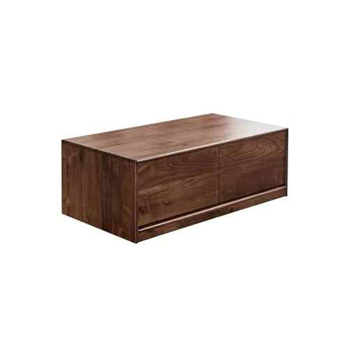OGOODLE Kleiner Couchtisch 120x60x45cm Walnuss-Couchtisch, einfacher Massivholz-Wohnzimmer-Boden-Aufbewahrungstisch, Fertige Aufbewahrungsmöbel mit Schubladen Beistelltisch OGOODLE Kleiner Couchtisch 120x60x45cm Walnuss-Couchtisch, einfacher Massivholz-Wohnzimmer-Boden-Aufbewahrungstisch, Fertige Aufbewahrungsmöbel mit Schubladen Beistelltisch von OGOODLE