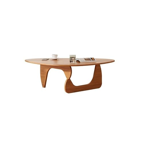 OGOODLE Kleiner Couchtisch 128 cm Couchtisch aus Massivholz, Wohnzimmertisch, einfacher dreieckiger Aufbewahrungstisch for zu Hause, geeignet for Lounges und Cafés Beistelltisch von OGOODLE