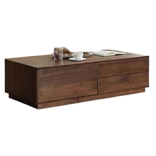 OGOODLE Kleiner Couchtisch Retro-Couchtisch, nordischer Massivholz-Teetisch, kleine Wohnung, moderner rechteckiger einfacher Lagerschrank Beistelltisch OGOODLE Kleiner Couchtisch Retro-Couchtisch, nordischer Massivholz-Teetisch, kleine Wohnung, moderner rechteckiger einfacher Lagerschrank Beistelltisch von OGOODLE