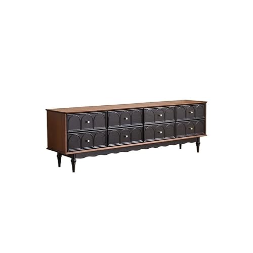 OGOODLE TV-Schrank Retro-Möbel aus massivem Holz for das Wohnzimmer-Entertainment-Center, geeignet Wohnzimmer, Hotels usw Medienkonsole von OGOODLE