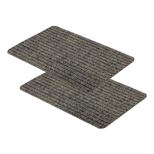 OGOS Fussmatte innen - Passt unter die Eingangstür - Schmutzfangmatte strapazierfähig - Türmatte rutschfest - Fußmatte Indoor - 2er Set 50x80 cm beige von OGOS