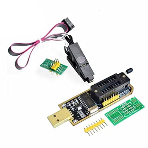 OGOUGUAN SOIC8 SOP8 Flash Chip IC Testclips Adapter Steckdose Programmierer BIOS + CH341A 24 USB-Programmierungsmodul BIOS Flash EEPROM Serie 25 25 (Clip and 1 Board + CH341A) von OGOUGUAN