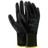 Ogrifox - 144 Paar Arbeitshandschuhe Polyester Polyethan Beschichtet Montage Schutzhandschuh schwarz Größe 10 - Schwarz von OGRIFOX