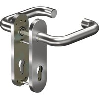 Kurzschildgarnitur CORE+ 8100 8 mm/7051K WC 78MM ER VA ER rd Drückergrt. von OGRO