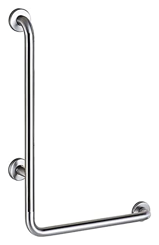 Haltegriff Armlehne Anti-Rutsch-Badezimmer Gebogener Edelstahl L-förmiger Wandmontage Eckhandlauf Toilette Dusche Rutschfest von OGYJMSFN