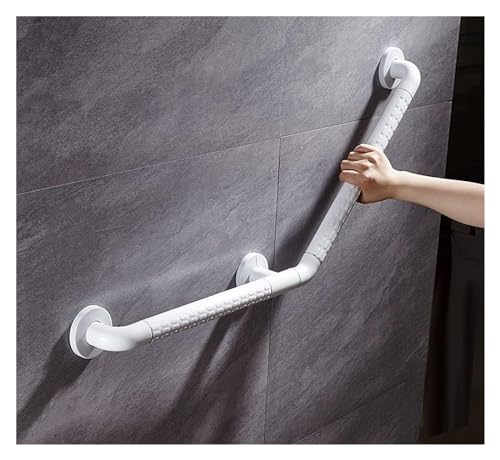 Haltegriff Haltegriff Badezimmer 135° abgewinkelt Handicap ABS Granulatgehäuse Rutschfester Handlauf for Badewanne Edelstahl(Light Green,40x60cm) von OGYJMSFN