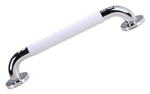 Haltegriff Haltegriff Badezimmer Dusche Edelstahl Poliert Chrom Unterstützung Handlauf mit Nylon Anti-Rutsch Griff Badewanne(Light Green,68Cm) von OGYJMSFN