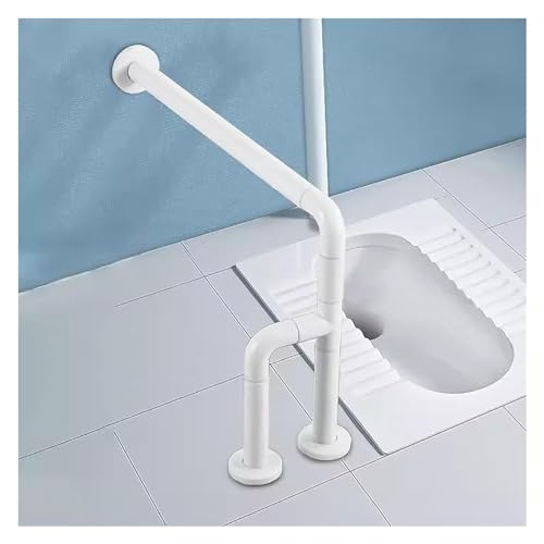 Haltegriff Haltegriff Handicap-Schienen Edelstahl-Handlauf Sicherheitsstange Unterstützung Assist Bar for Behinderte Ältere Montierte Badewannengriffe(White,60x50cm/23.62x19.69in) von OGYJMSFN