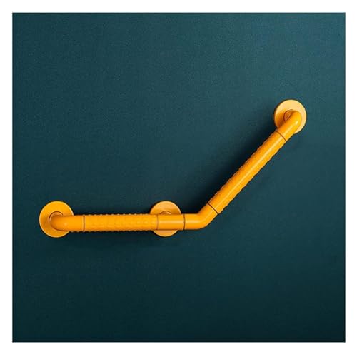Haltegriff Haltegriff Sicherheitshaltegriffe mit Sicherheitsleuchtkreisen Rutschfester Sicherheitsstützgriff aus Edelstahl for behindertengerechte Duschen(Yellow,40cm) von OGYJMSFN