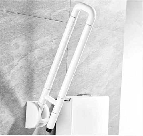 Haltegriff Haltegriff Sicherheitshandlauf Badewannengriff Handtuchhalter Rutschfeste Stützschiene Behindertengerechte Wandhalterung Bar Innendusche(White,60cm) von OGYJMSFN