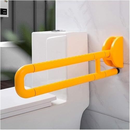 Haltegriff Haltegriff Sicherheitshandlauf Badewannengriff Handtuchhalter Rutschfeste Stützschiene Behindertengerechte Wandhalterung Bar Innendusche(Yellow,60cm) von OGYJMSFN