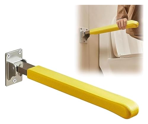 Haltegriff Haltegriff Sicherheitshandlauf Badezimmerteppich-Stützhandläufe Faltbare, rutschfeste Handgriffe Wandmontierte Stützstange(Yellow) von OGYJMSFN