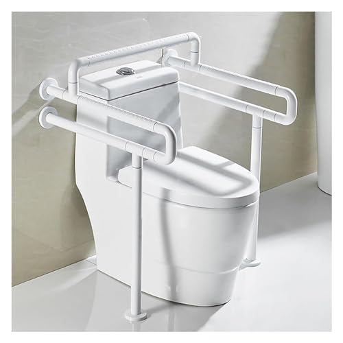 Haltegriff Haltegriff Sicherheitshandlauf Badezimmerteppich Verbundener Körper Rutschfest Handicap for mit strukturiertem Griff Sicherheitsgeländer mit Bein(White,80cm/31.5in) von OGYJMSFN