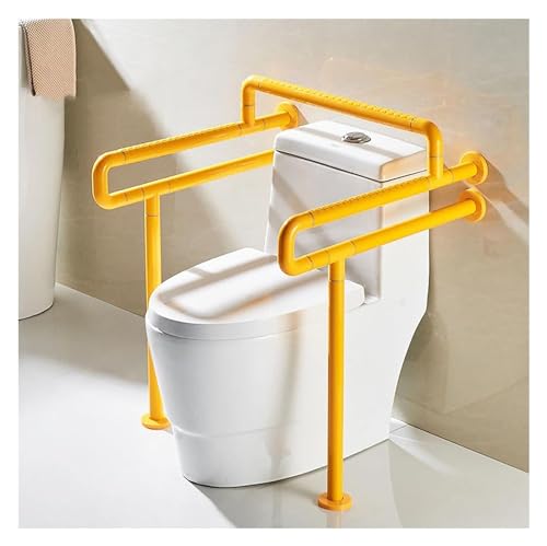 Haltegriff Haltegriff Sicherheitshandlauf Badezimmerteppich Verbundener Körper Rutschfest Handicap for mit strukturiertem Griff Sicherheitsgeländer mit Bein(Yellow,70cm/27.56in) von OGYJMSFN