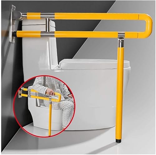 Haltegriff Haltegriff Sicherheitsstützgriff Toilettensicherheit Wandmontierter Toilettenhandlauf Stützgestell Klappbarer Toilettensicherheitsgriff Herunterklappbares Stützgestell Ältere von OGYJMSFN