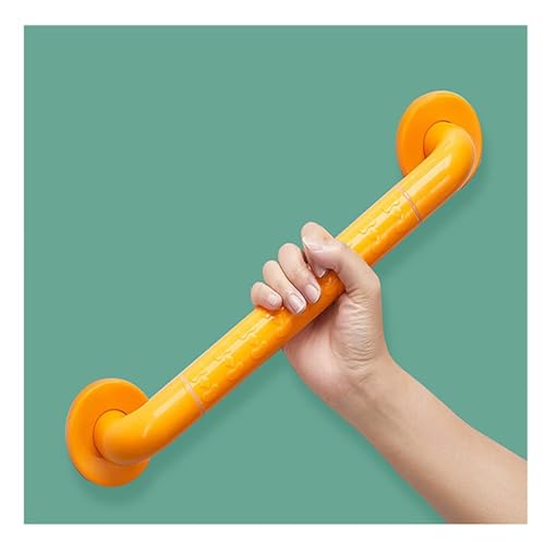 Haltegriff Haltegriffe Anti-Rutsch-Duschgriff mit leuchtenden Sicherheitskreisen for die Badewanne, Sicherheitsgriff for behinderte ältere Menschen(Orange,60cm) von OGYJMSFN