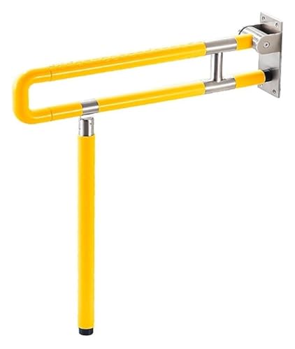 Haltegriff Haltegriffe Badezimmer Haltegriff Sicherheitsstützgeländer Klappbare Handläufe Alte Menschen Rutschfeste Sicherheit Toilette Badewanne Sicherheit(Yellow,750mm) von OGYJMSFN