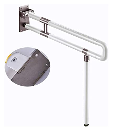 Haltegriff Haltegriffe Klappbarer Toiletten-Sicherheitsstützgriff, Rutschfester Edelstahlgriff, Haltegriff for Behinderte in der Badewanne von OGYJMSFN