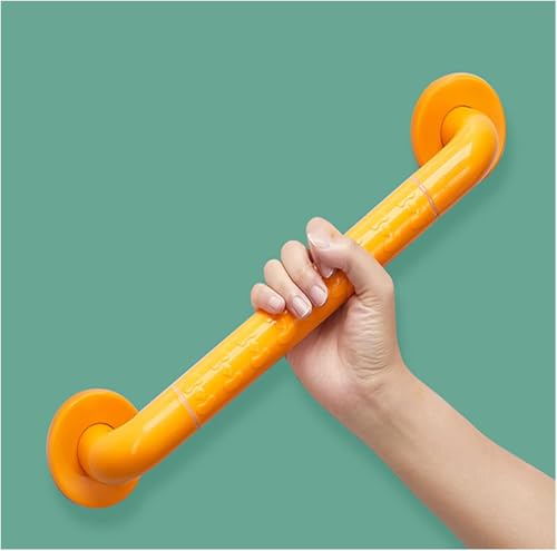 Haltegriff Haltegriffe fürs Badezimmer, rutschfeste Duschgriffe mit leuchtenden Sicherheitskreisen, Badewannengriff for behinderte ältere Menschen(Orange,40cm) von OGYJMSFN